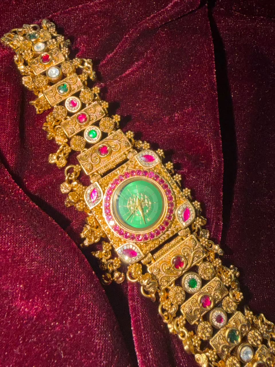 Rajtilak Heritage Watch Rakhi in Premium Swarovski (Free Initial)