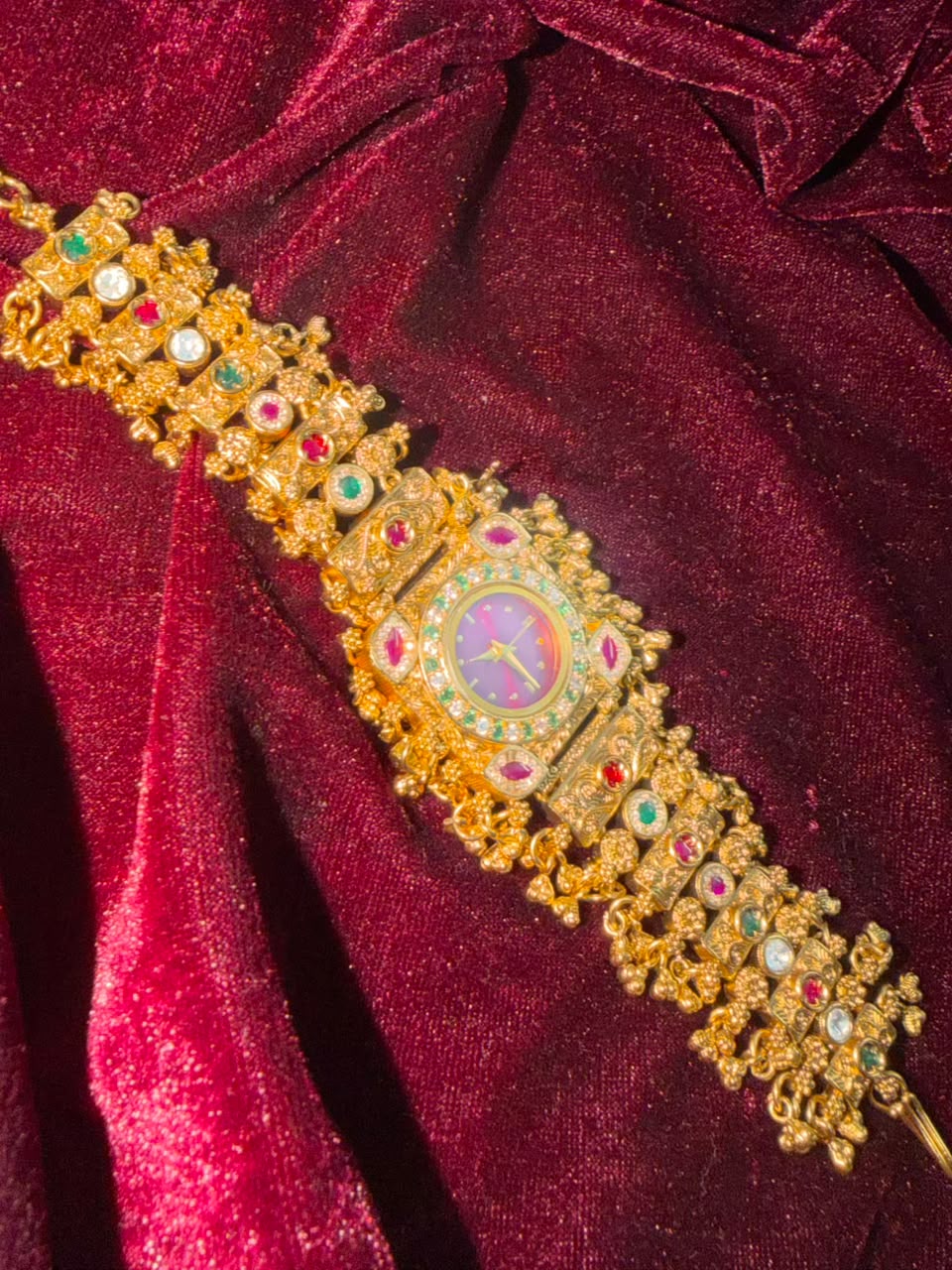 Rang Mahal Heritage Watch Rakhi in Premium Swarovski (Free Initial)
