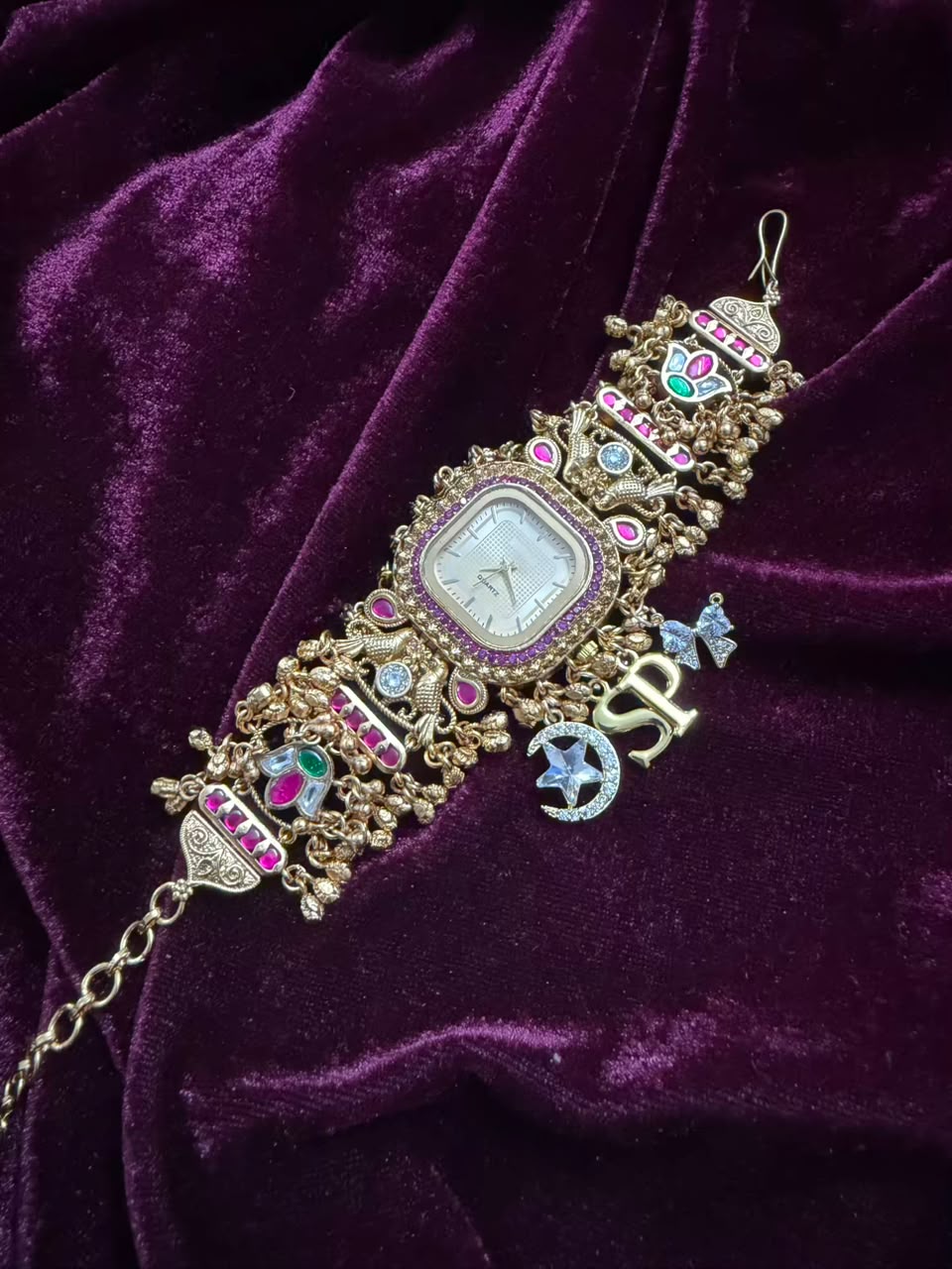 Swarnika Royale Heritage Watch Rakhi in Premium Swarovski (Free Initial)