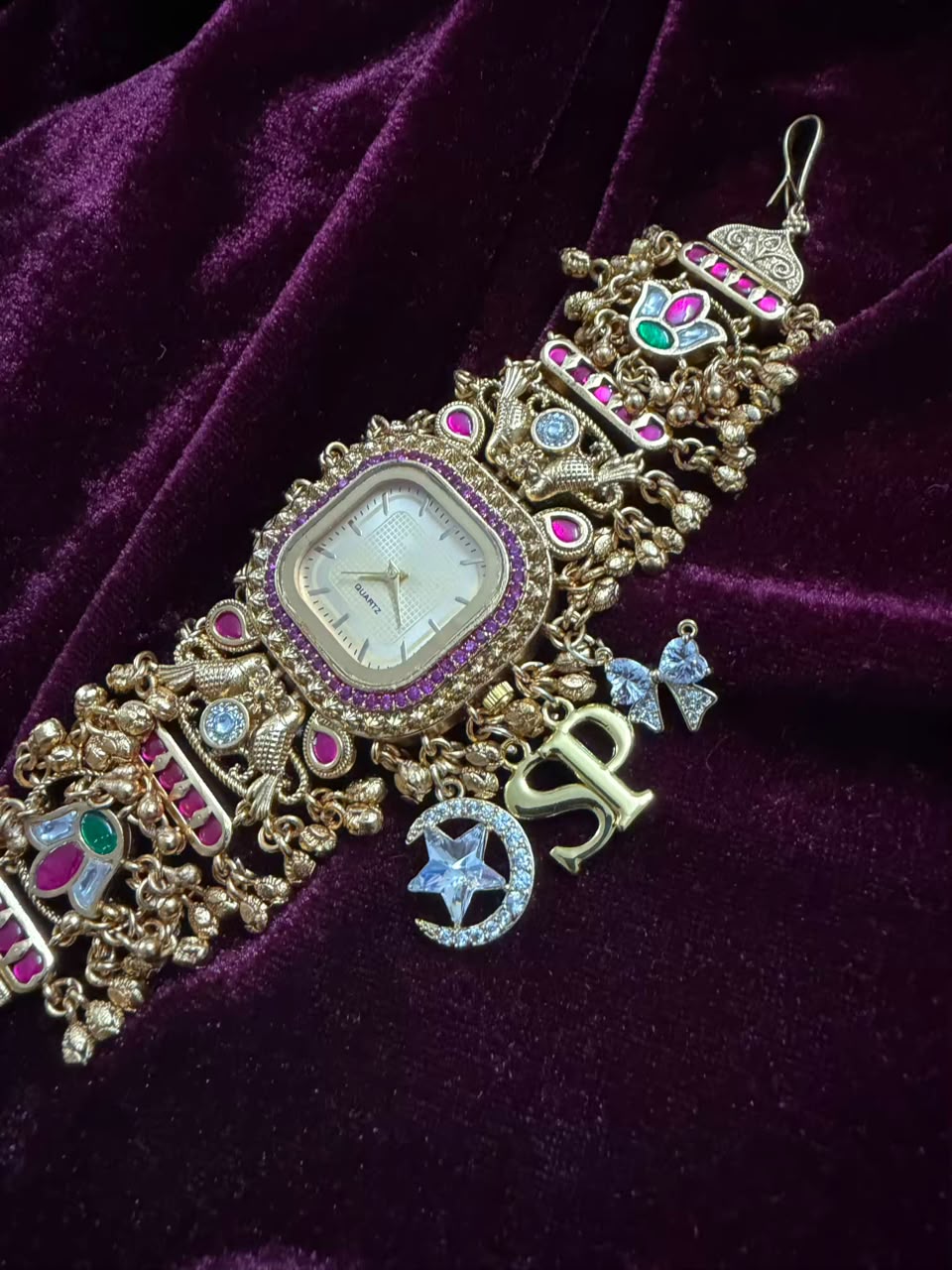 Swarnika Royale Heritage Watch Rakhi in Premium Swarovski (Free Initial)