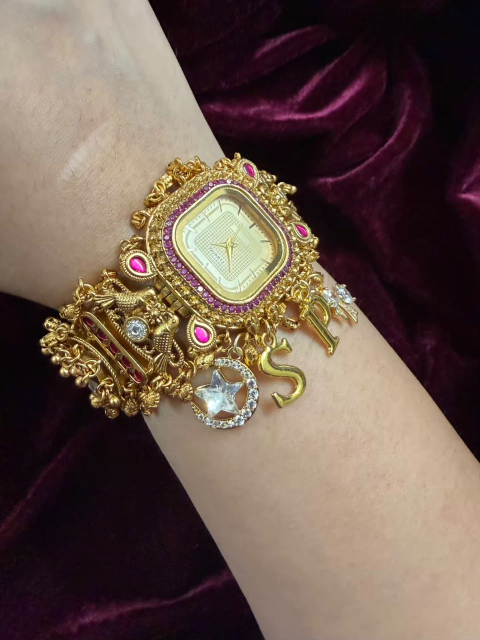 Swarnika Royale Heritage Watch Rakhi in Premium Swarovski (Free Initial)