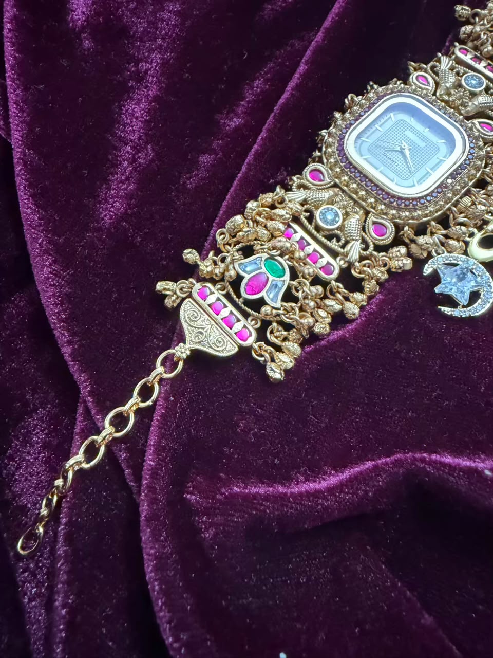 Swarnika Royale Heritage Watch Rakhi in Premium Swarovski (Free Initial)