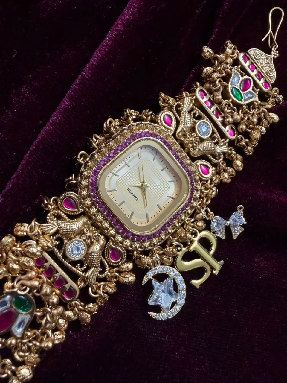 Swarnika Royale Heritage Watch Rakhi in Premium Swarovski (Free Initial)