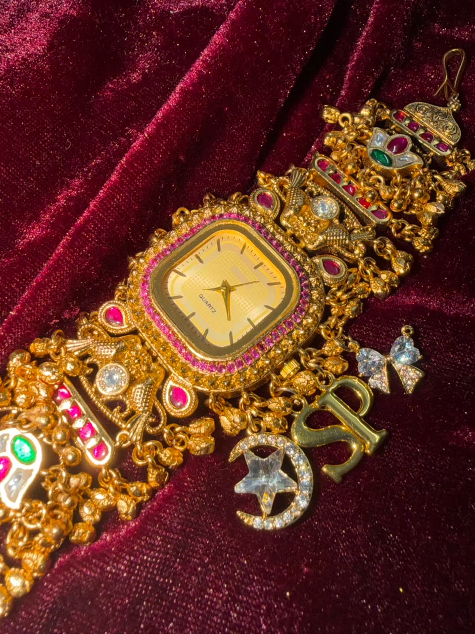 Swarnika Royale Heritage Watch Rakhi in Premium Swarovski (Free Initial)