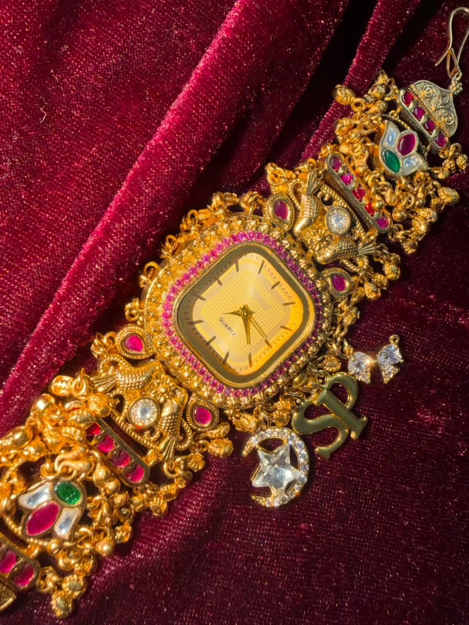 Swarnika Royale Heritage Watch Rakhi in Premium Swarovski (Free Initial)