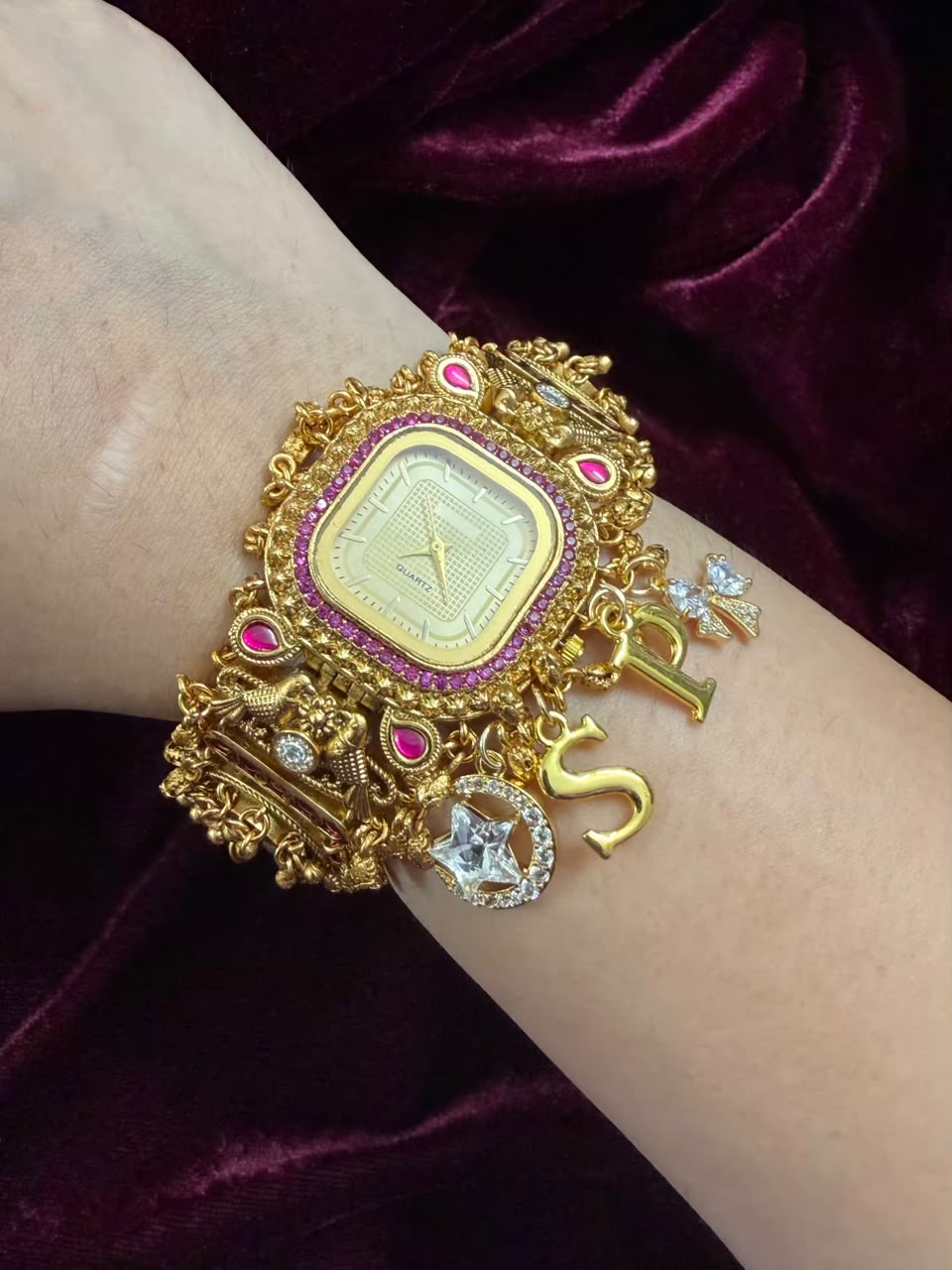 Swarnika Royale Heritage Watch Rakhi in Premium Swarovski (Free Initial)