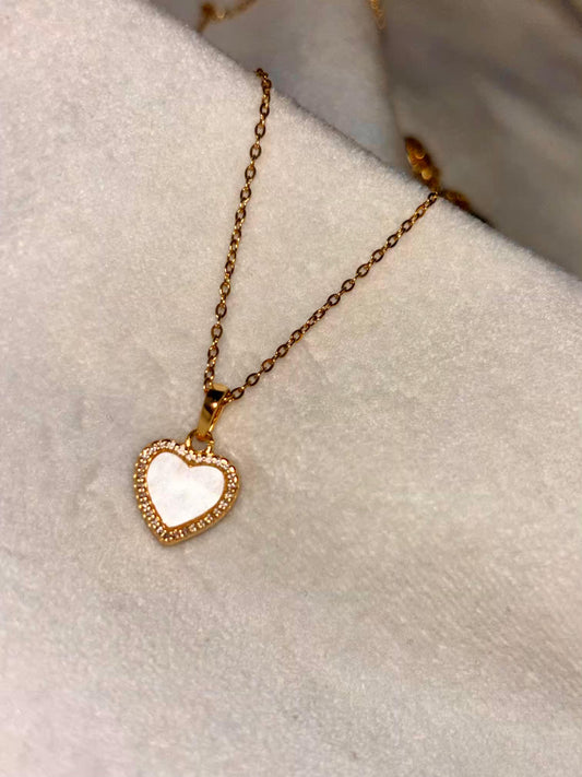 Mirror Heart Necklace 18K Gold Plated Premium Necklace