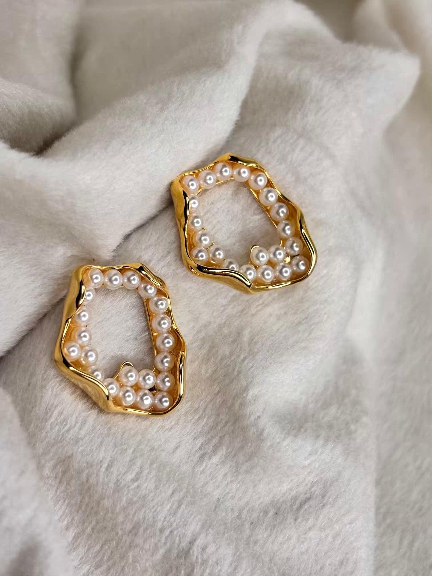 Moon Split Earrings 18K Gold Plated Earrings Premium Earrings