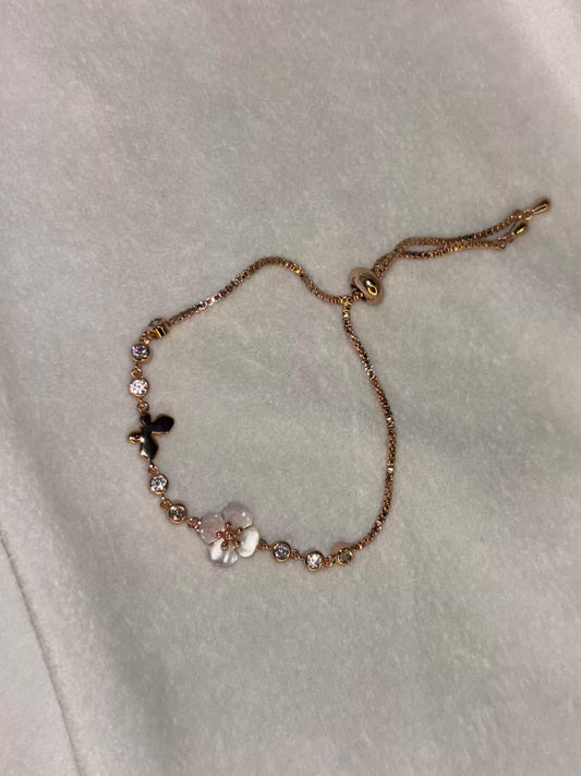 Translucent Flora Bracelet 18K Gold Plated Premium Adjustable Chain Bracelet