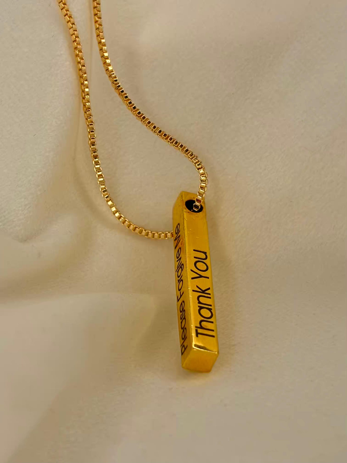 Name Custom Bar Necklace Personalised ( 18k Gold Plated) Only Prepaid
