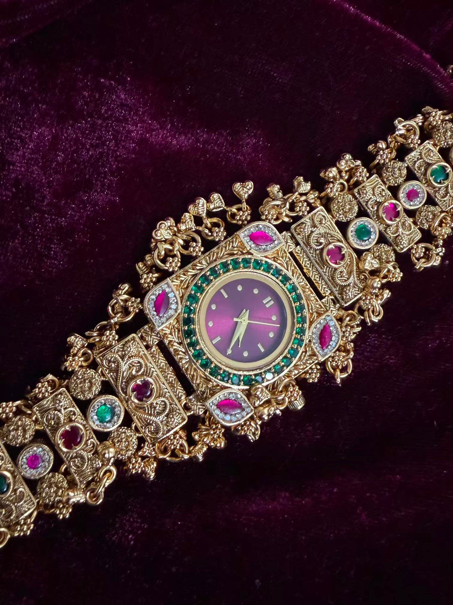 Gulnaar Royale Heritage Watch Rakhi in Premium Swarovski (Free Initial)