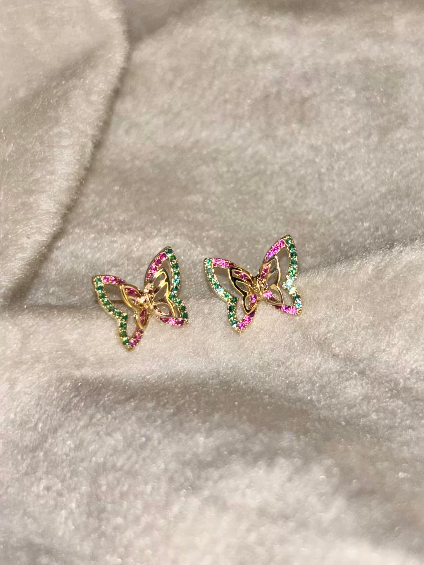 Glitter Flora Studds Earrings 18K Gold Plated Premium Earrings