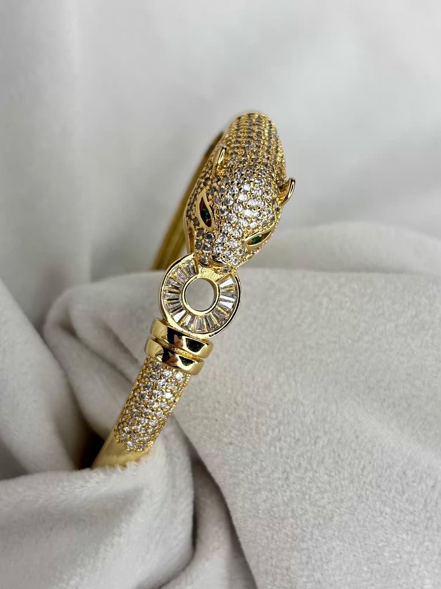 Tiger thick Head Premium Kada Bangle 18K Gold Plated Bangle
