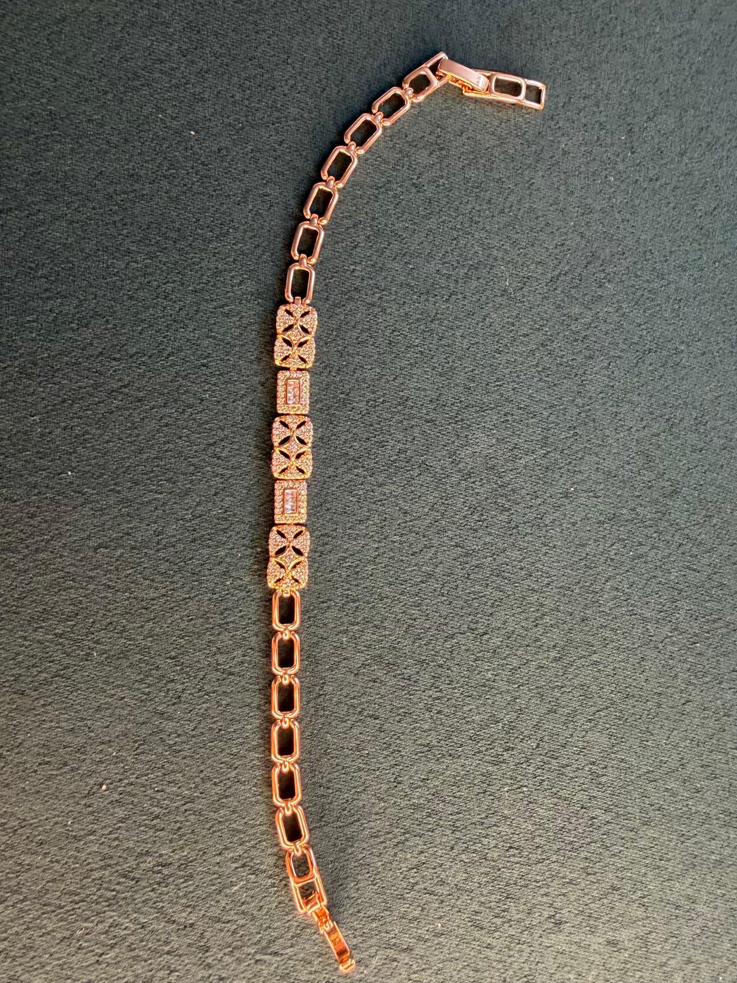 Imperial Spark Link Gold Plated Tennis Bracelet