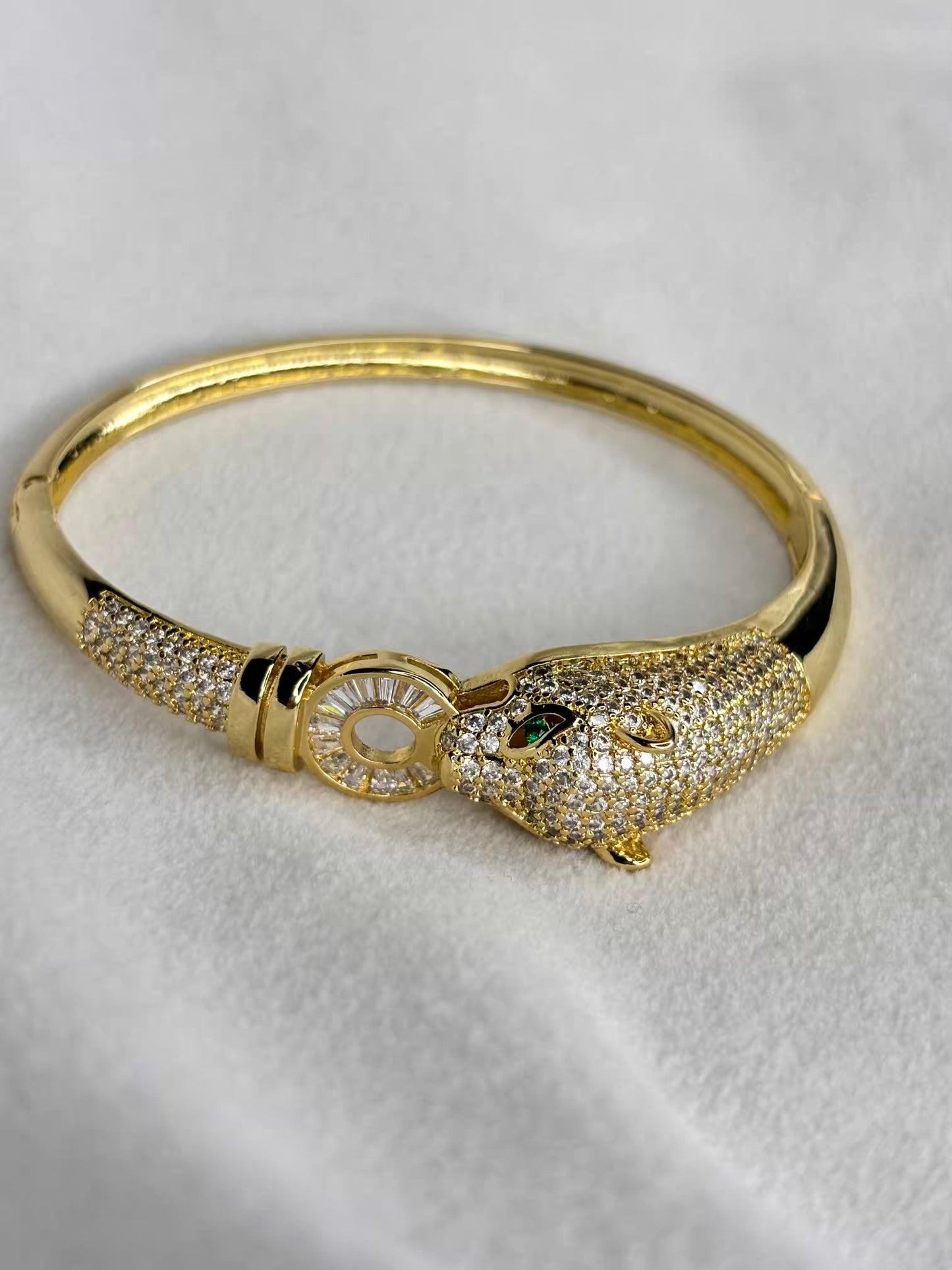 Tiger thick Head Premium Kada Bangle 18K Gold Plated Bangle