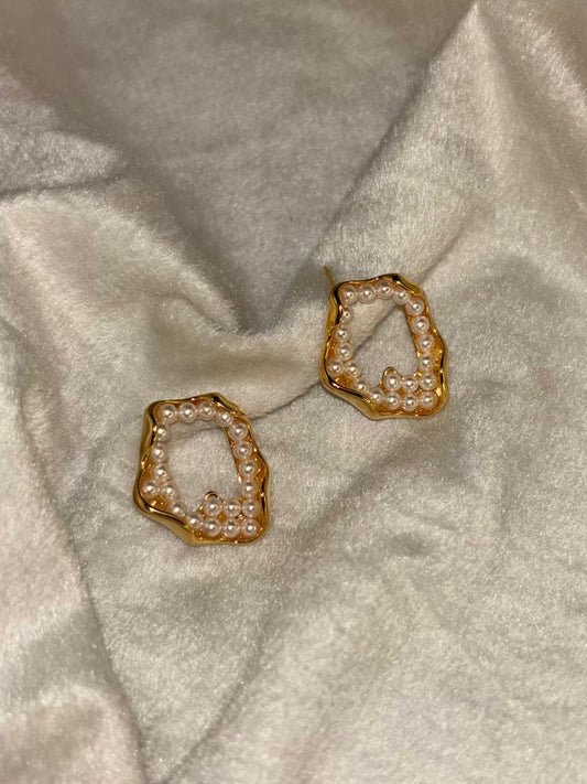 Moon Split Earrings 18K Gold Plated Earrings Premium Earrings