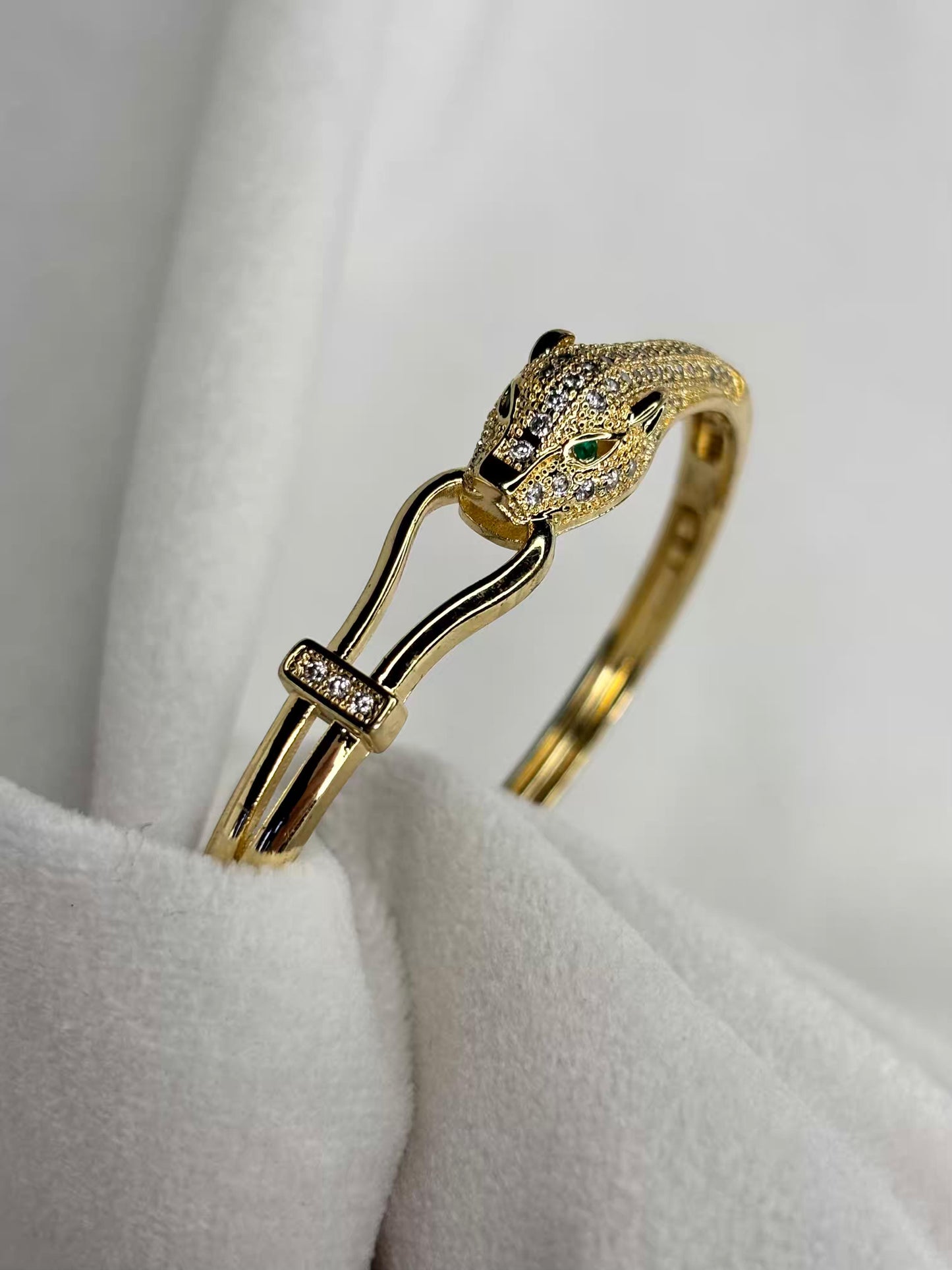 Tiger Head Premium Kada Bangle 18K Gold Plated Bangle