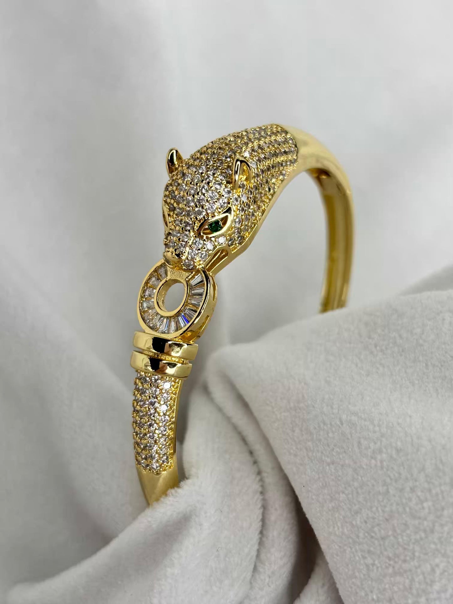 Tiger thick Head Premium Kada Bangle 18K Gold Plated Bangle