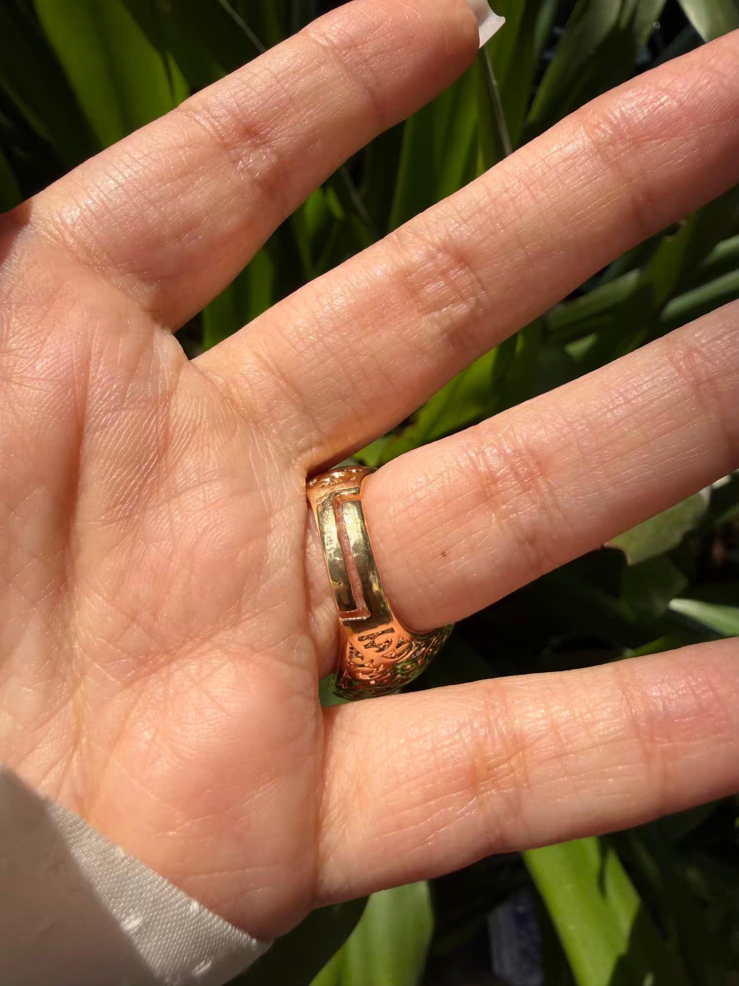 Pearl Spiral Gold Plated Ring