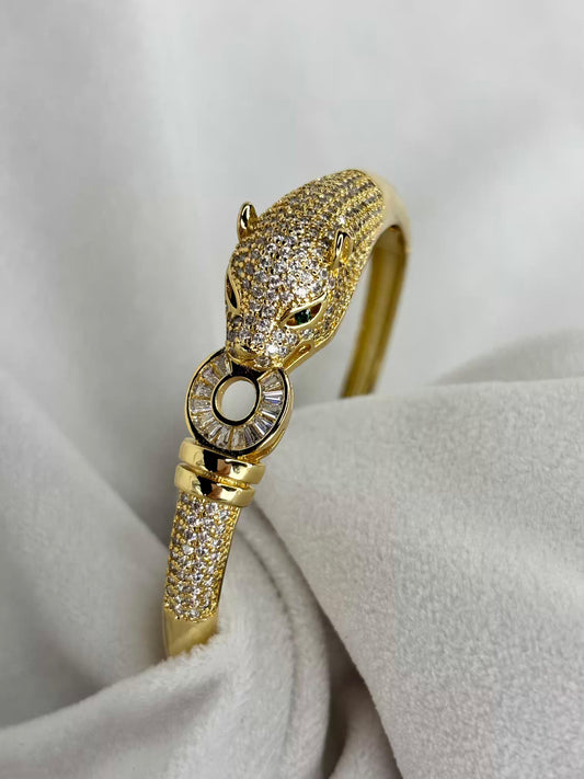 Tiger thick Head Premium Kada Bangle 18K Gold Plated Bangle