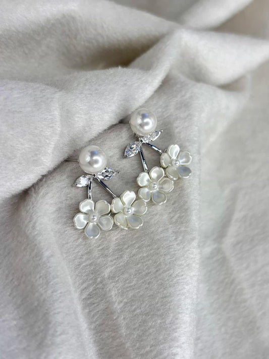 Pearly Showers Earrings Silver Plated Premium Earrings