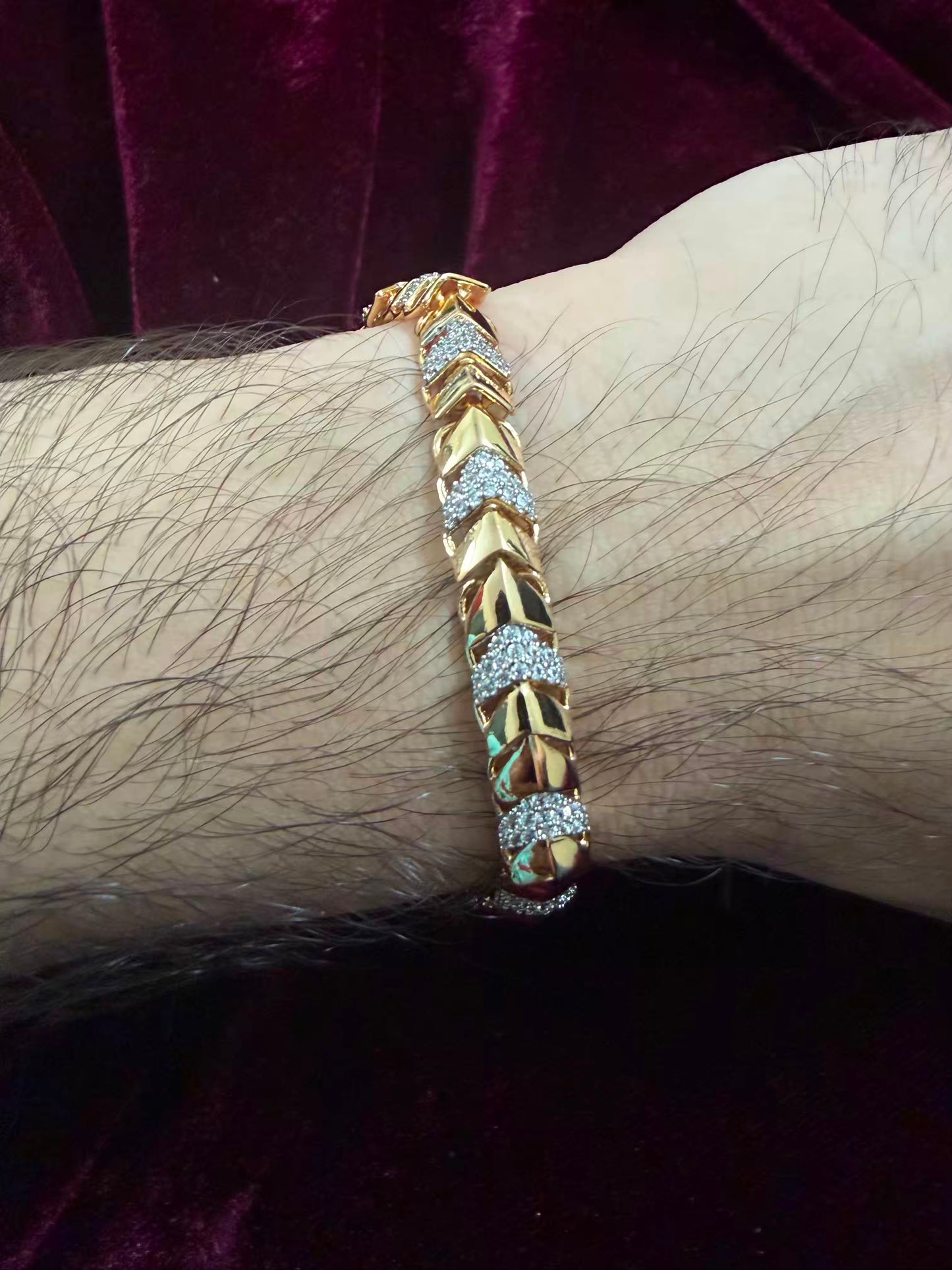 Premium Chevron Luxe Men's Rakhi Bracelet