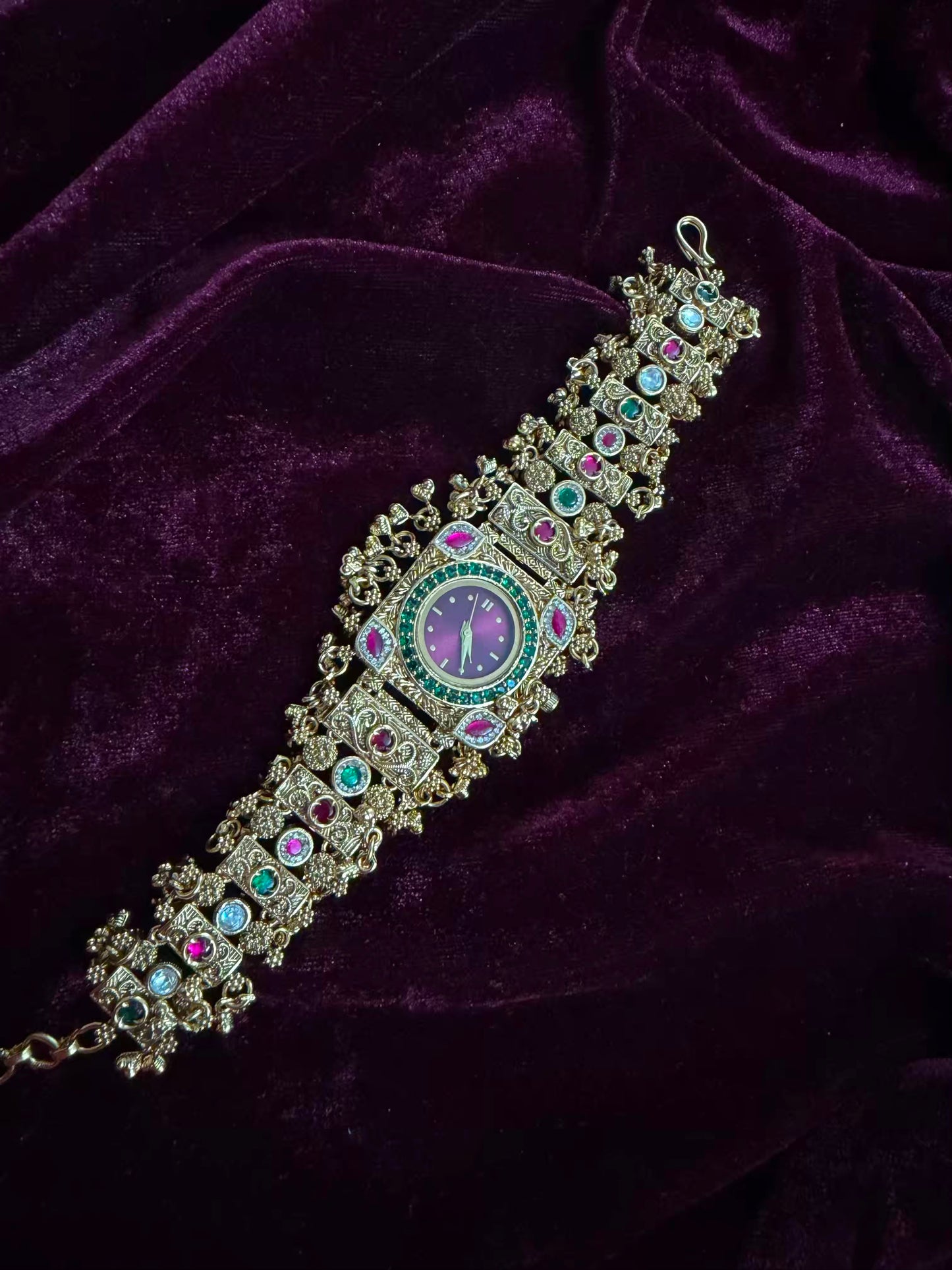 Gulnaar Royale Heritage Watch Rakhi in Premium Swarovski (Free Initial)
