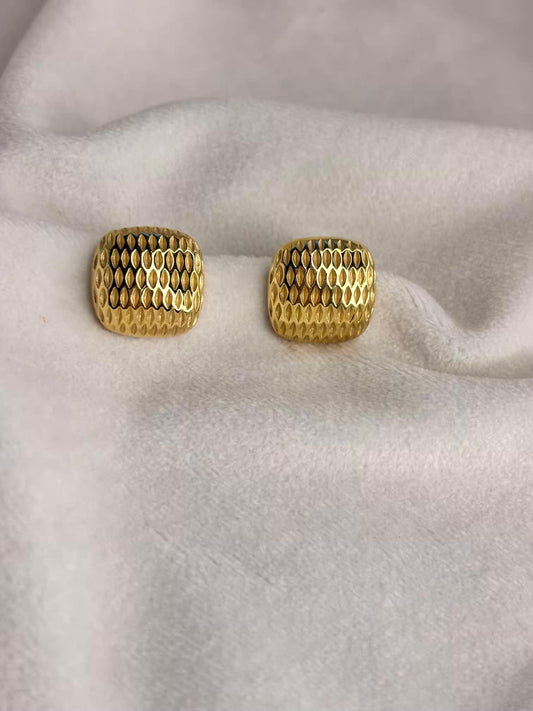 Golden Chips Earrings 18K Gold Plated Premium Earrings