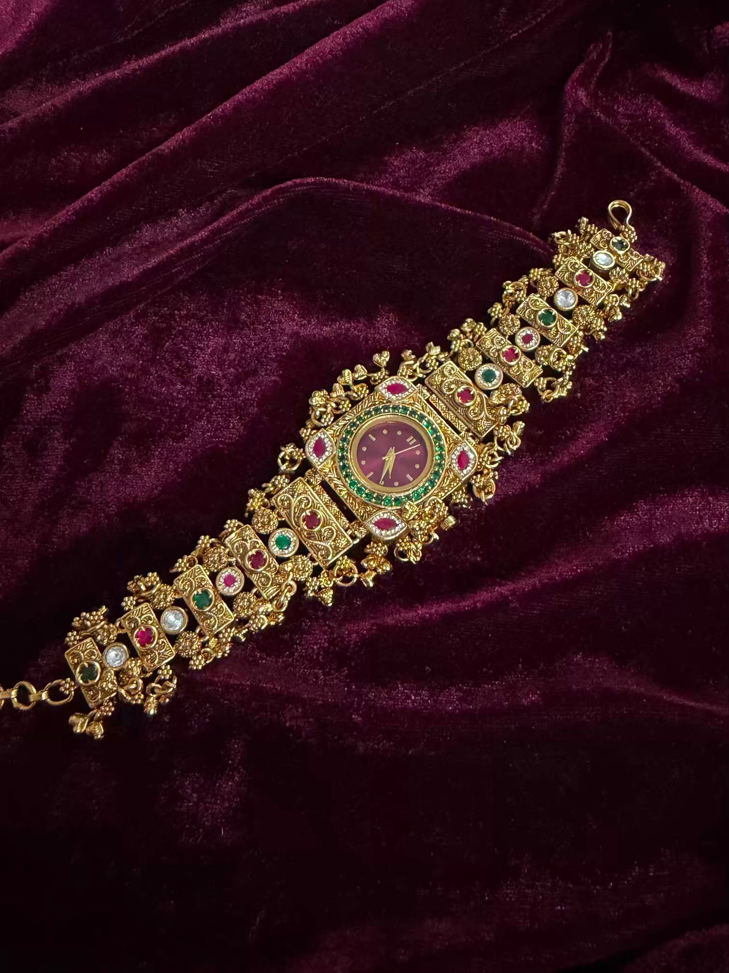 Gulnaar Royale Heritage Watch Rakhi in Premium Swarovski (Free Initial)