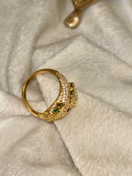 Heavy Studded Snake Nail Ring 18K Gold Plated Premium Ring
