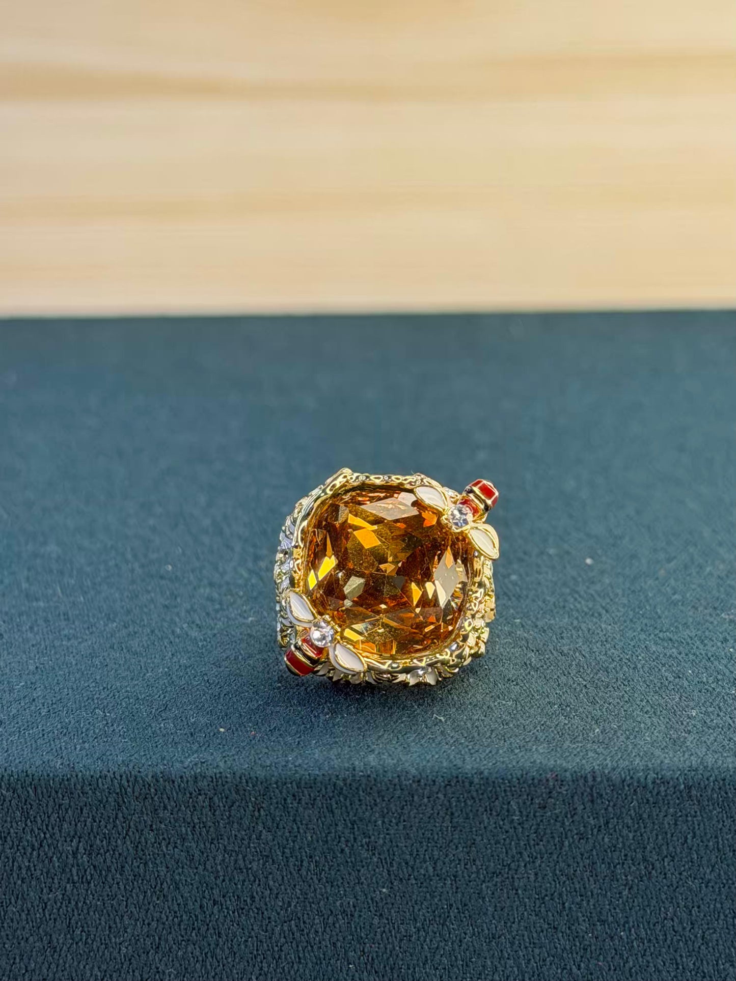 Honeybee Extract Gemstone Ring Size 8