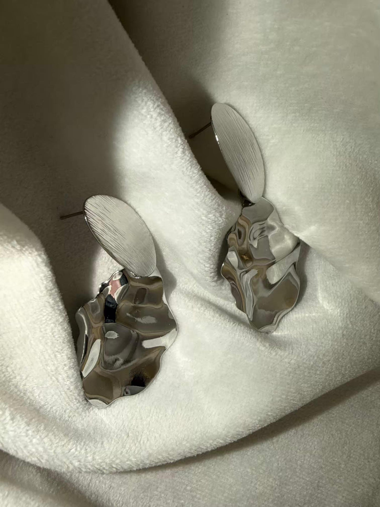 Silver Mirage Gold Plated Earrings