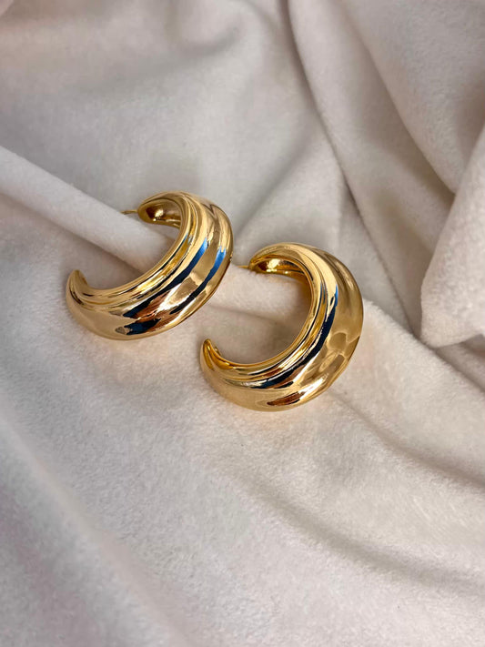 Moon Splice Earring 18K Gold Plated Premium Earrings