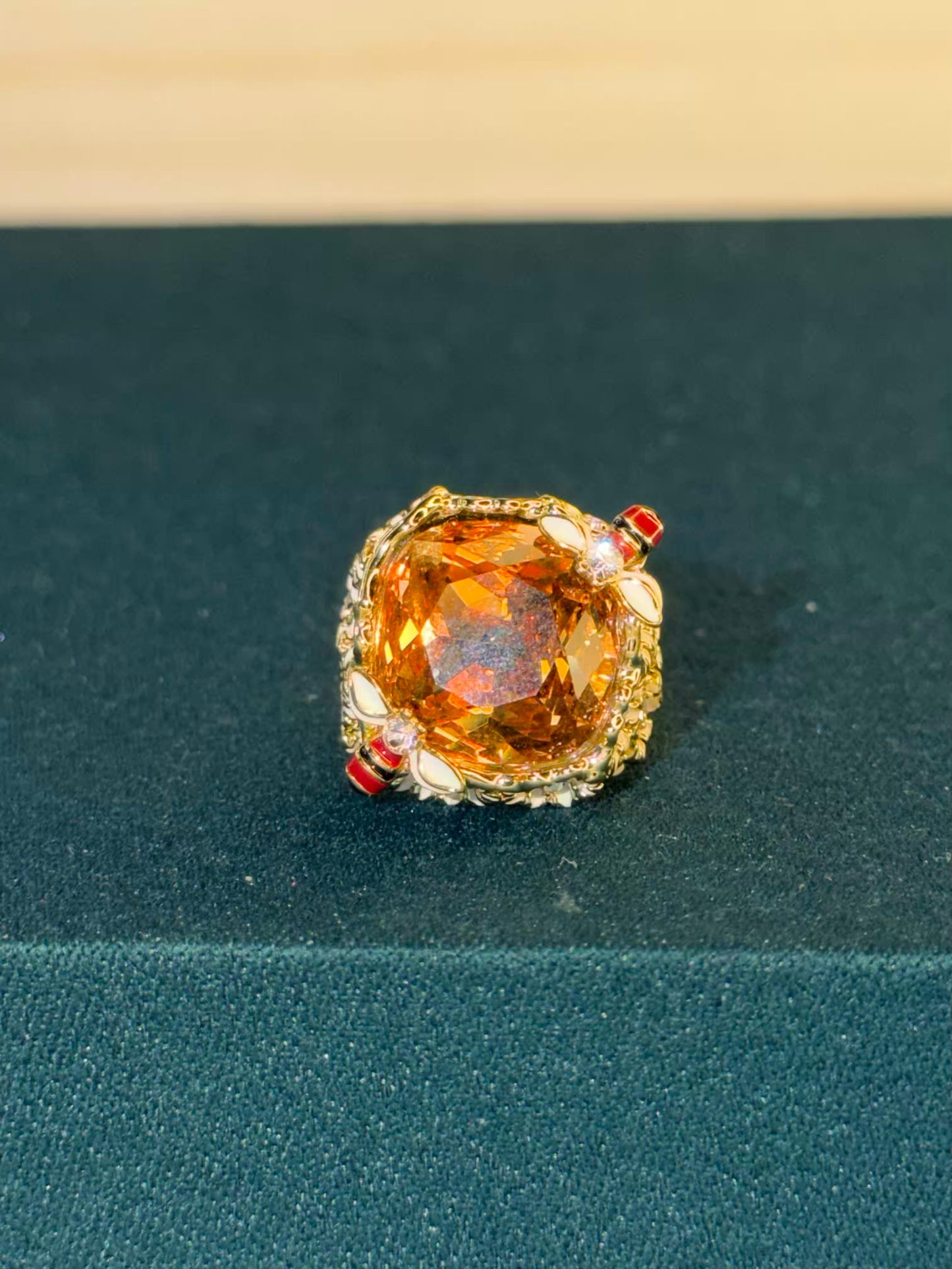 Honeybee Extract Gemstone Ring Size 8