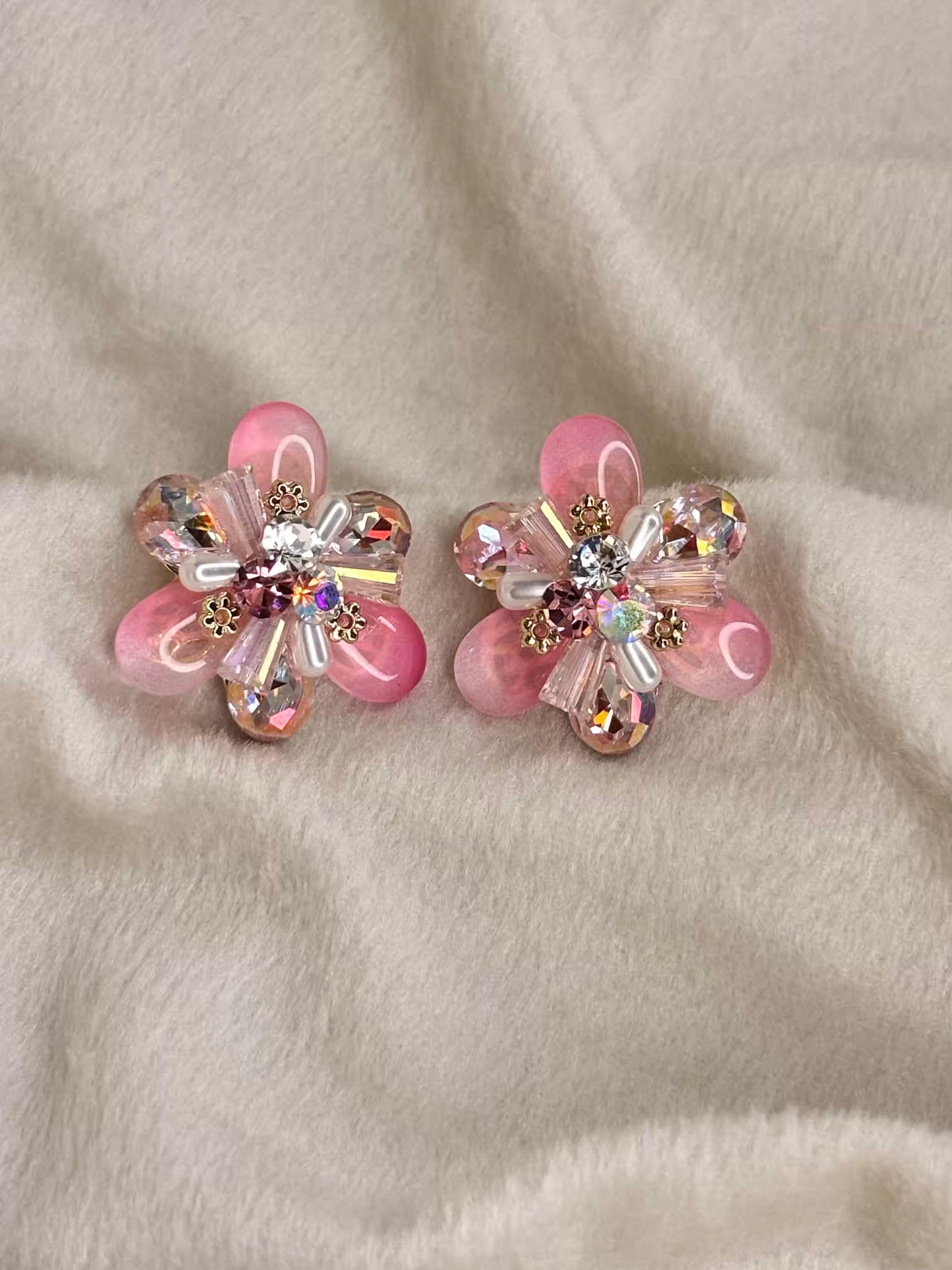 Floral Fantasy Earrings 18K Gold Plated Premium Earrings
