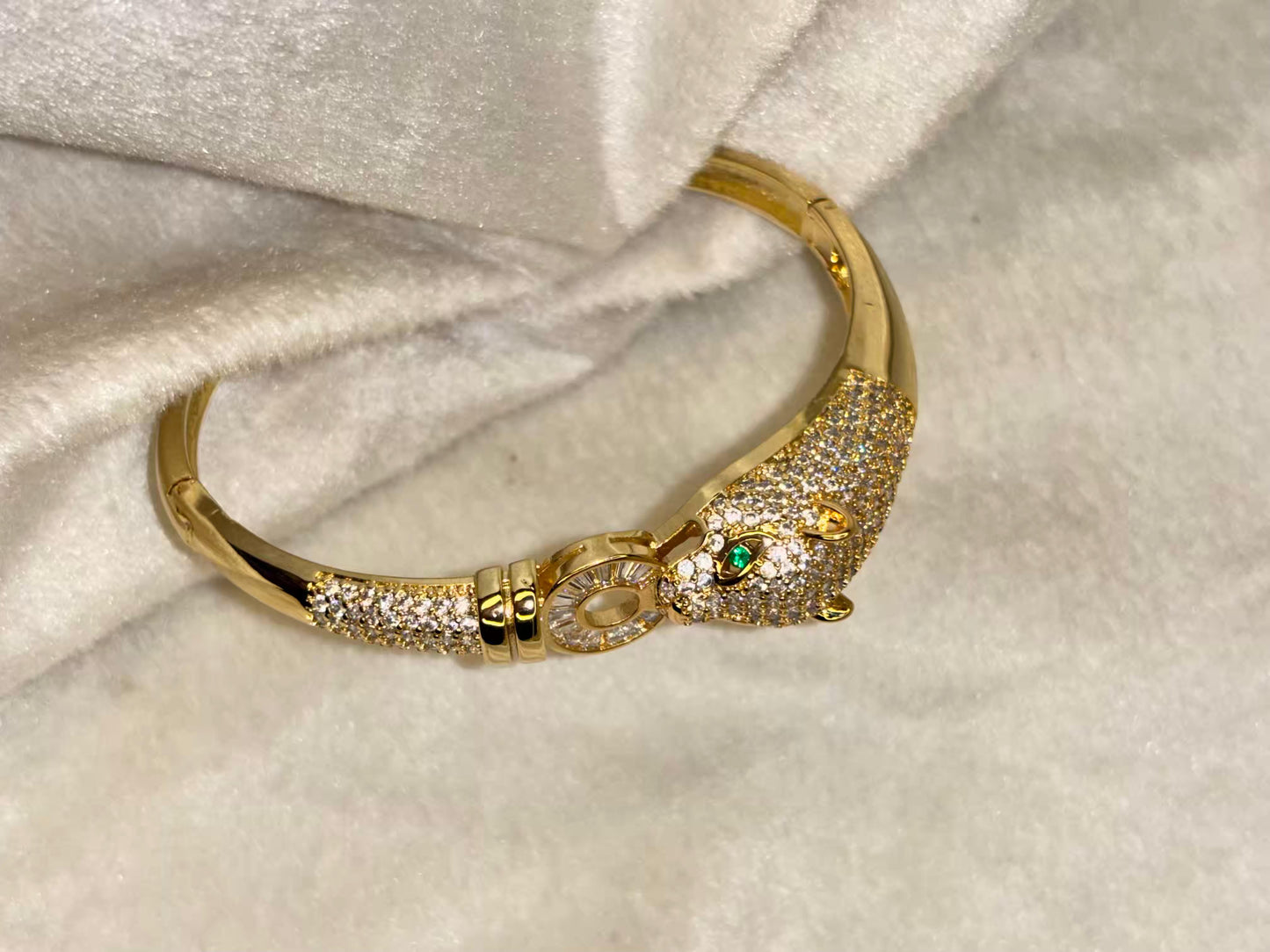 Tiger thick Head Premium Kada Bangle 18K Gold Plated Bangle