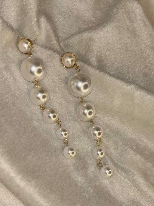 Pearl Drops Earrings 18K Gold Plated Premium Earrings