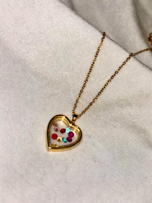 Heart Shards Necklace 18K Gold Plated Premium Necklace