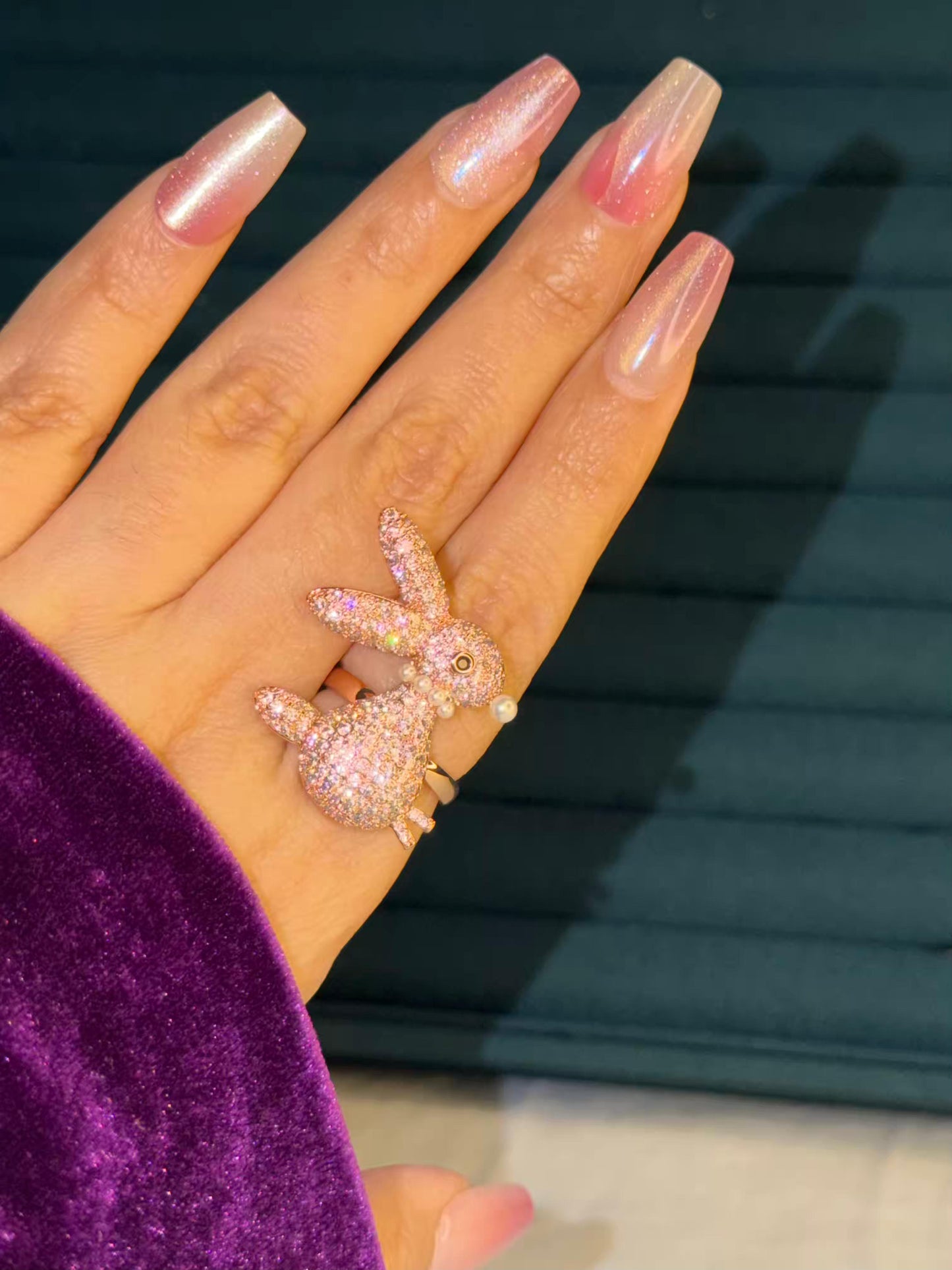 Rabbit Elegant Rose Gold Plated Premium Ring (Adjustable)