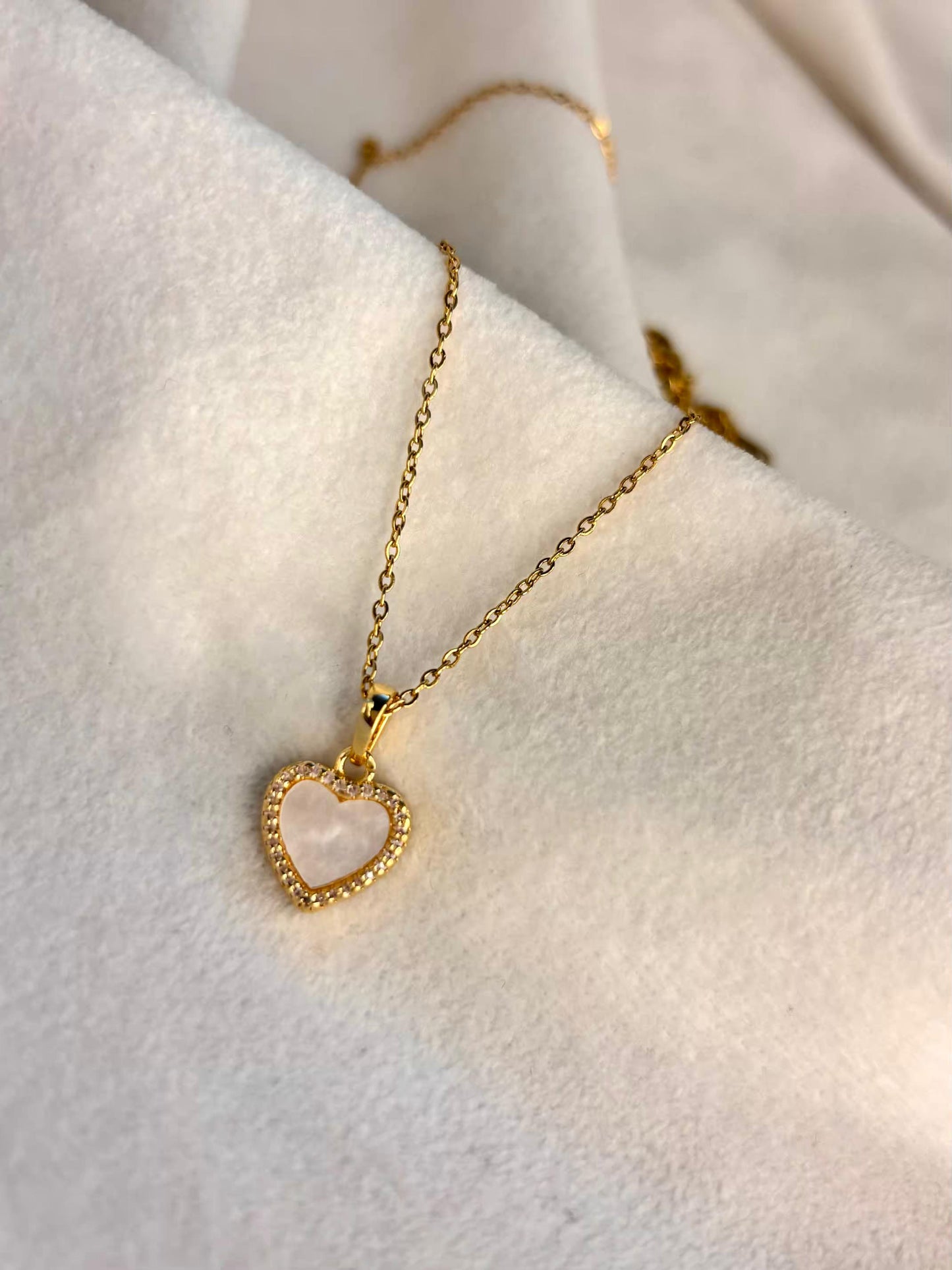 Mirror Heart Necklace 18K Gold Plated Premium Necklace