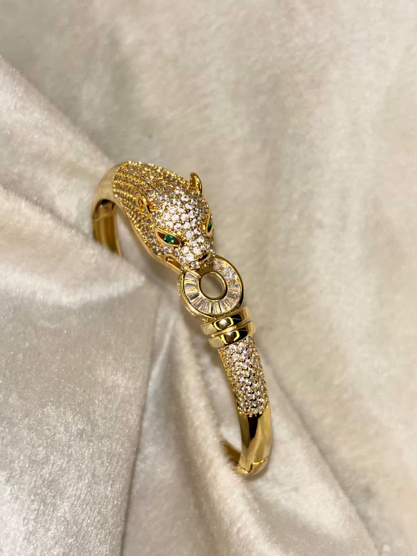 Tiger thick Head Premium Kada Bangle 18K Gold Plated Bangle