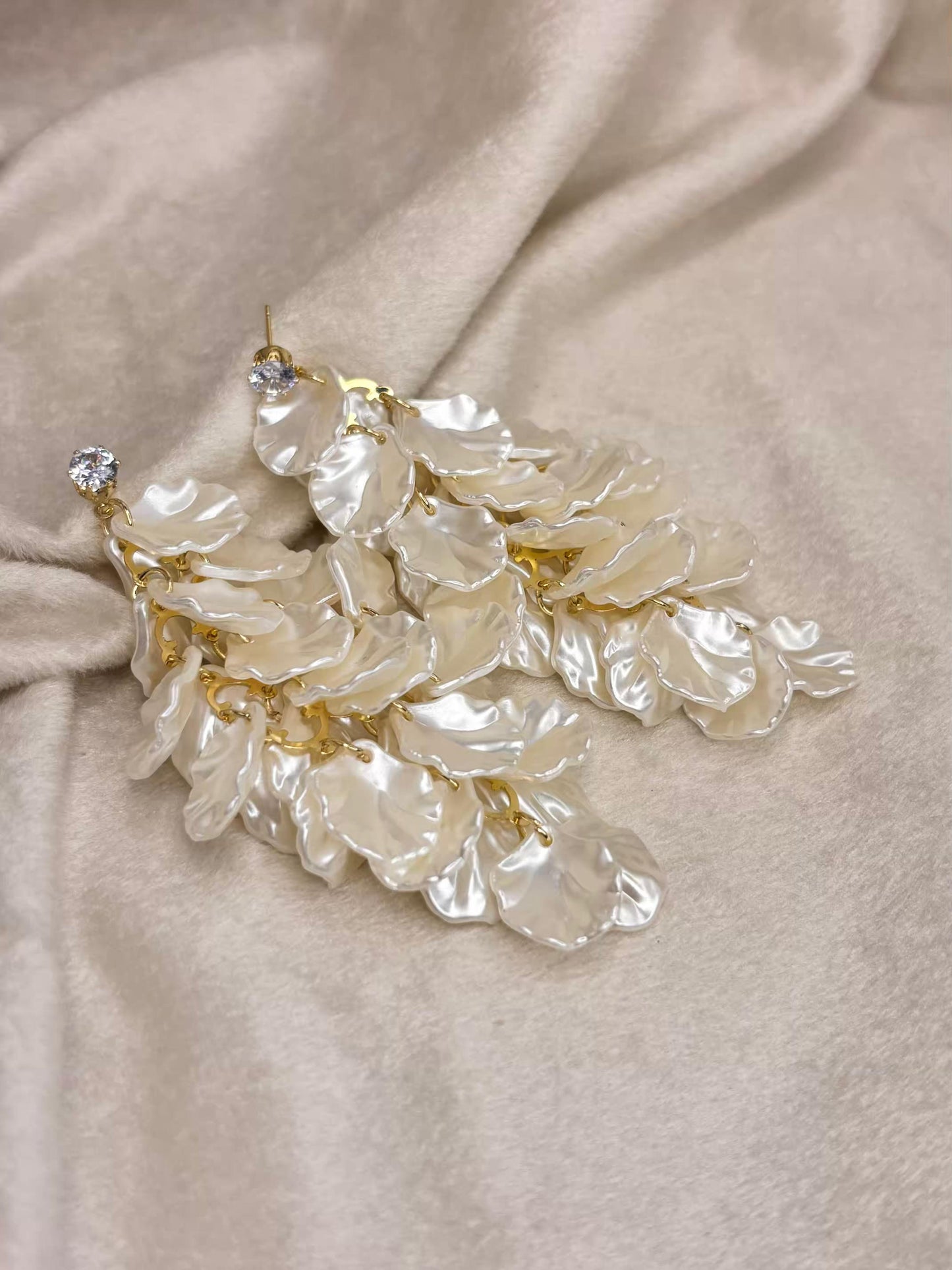 Petal Drops Earrings 18K Gold Plated Premium Earrings