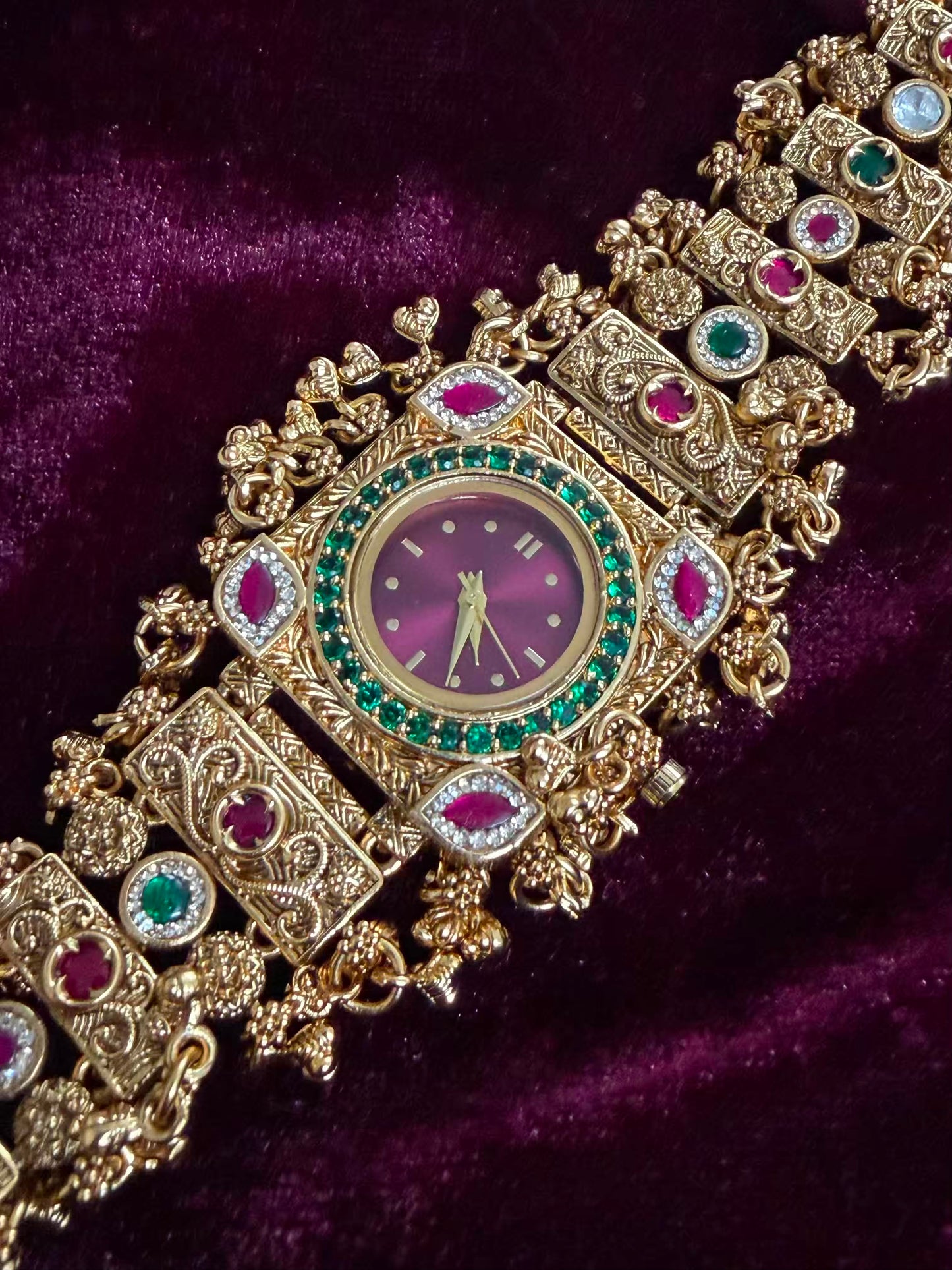 Gulnaar Royale Heritage Watch Rakhi in Premium Swarovski (Free Initial)