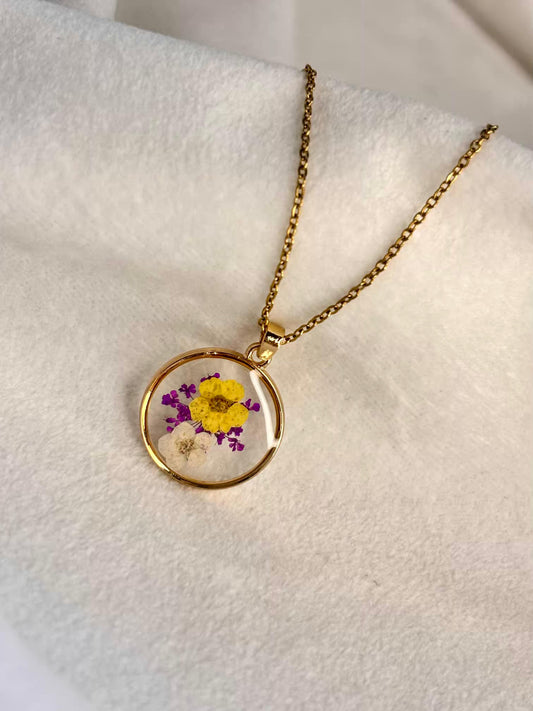 Resin Necklace 18K Gold Plated Premium Necklace