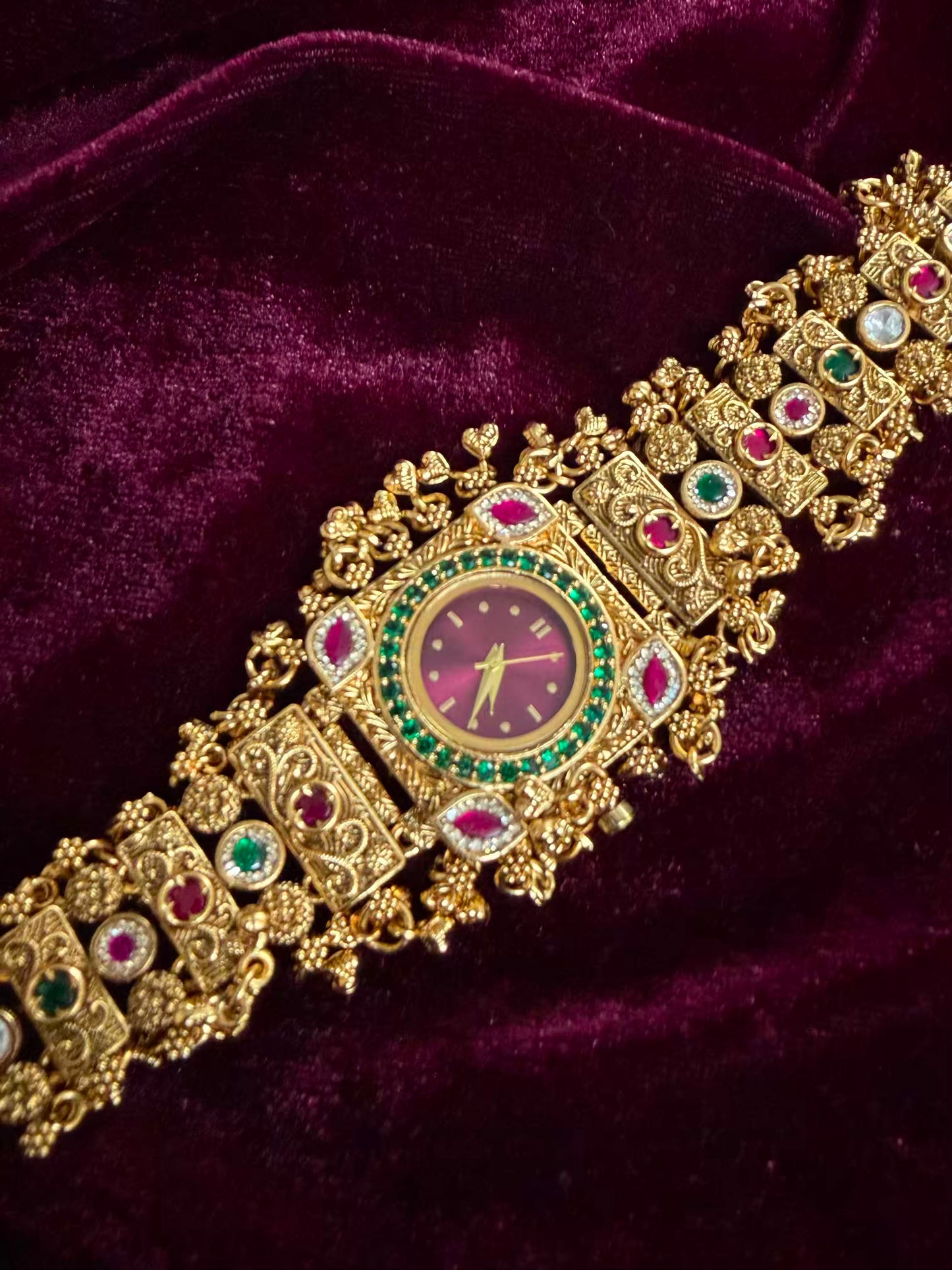 Gulnaar Royale Heritage Watch Rakhi in Premium Swarovski (Free Initial)
