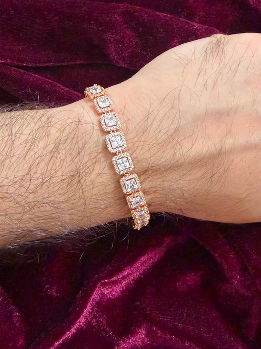 Luxe Diamond-Cut Men's Rakhi Bracelet