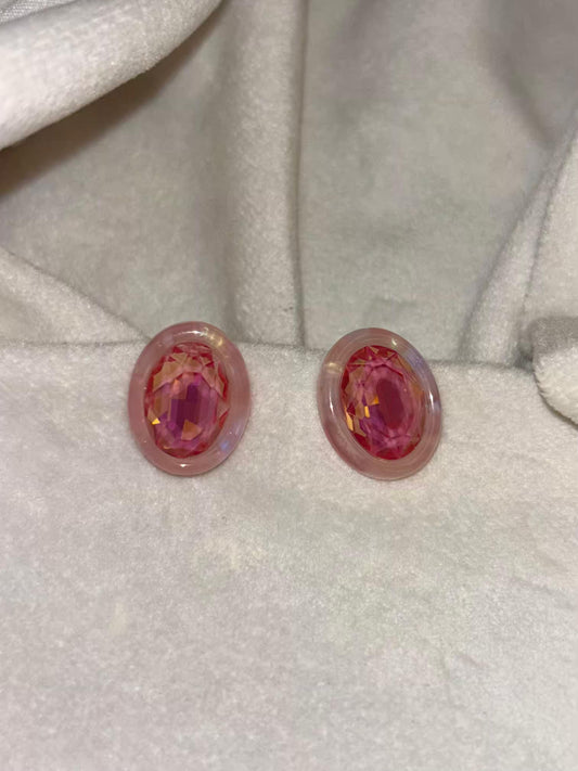 Red Cell Studd Earrings 18K Gold Plated Premium Earrings