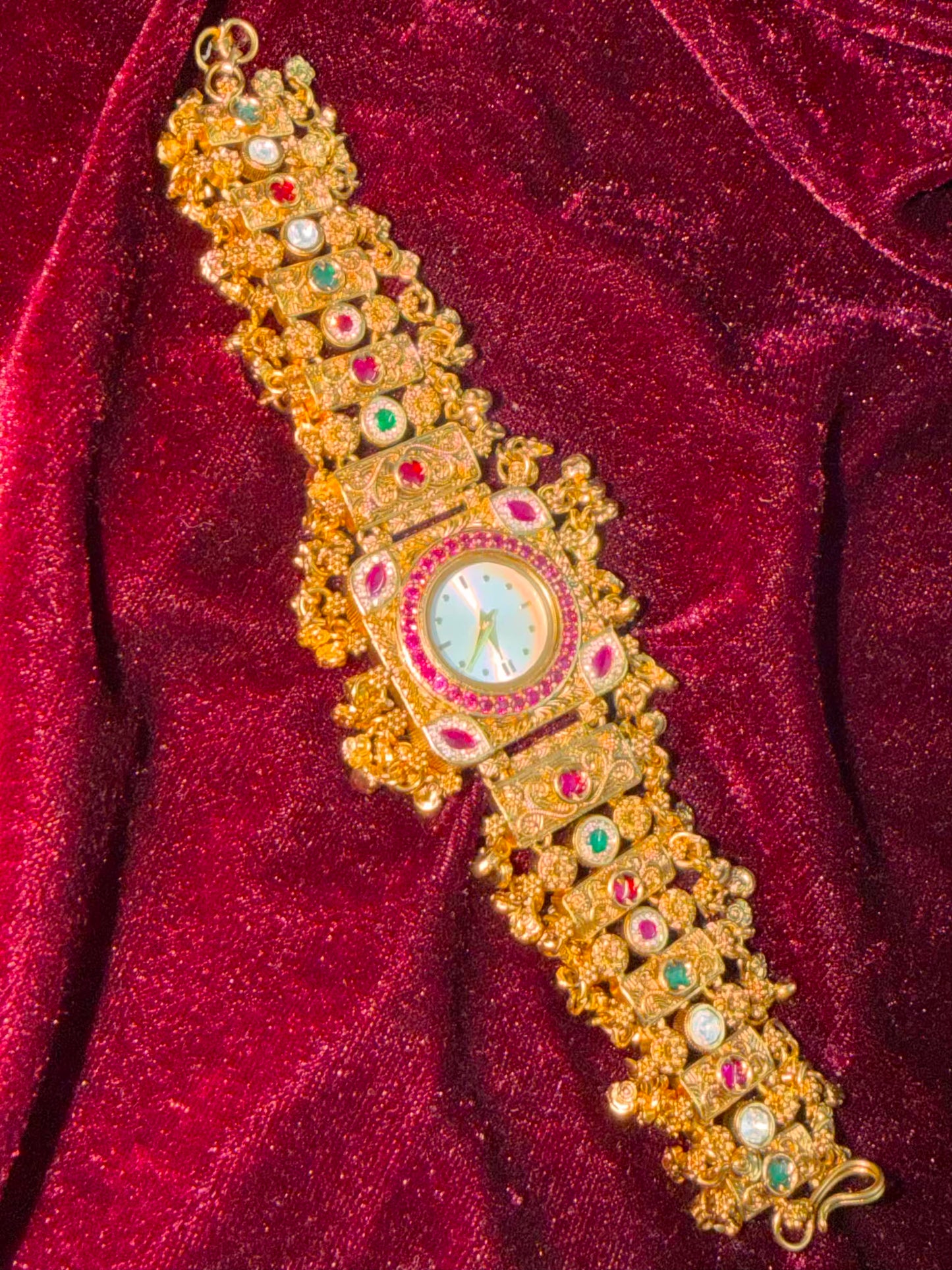 Shahi Noor Heritage Watch Rakhi in Premium Swarovski (Free Initial)