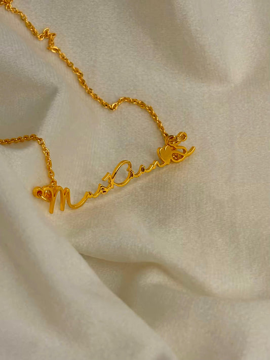 Name Custom Necklace Personalised ( 18k Gold Plated) Only Prepaid