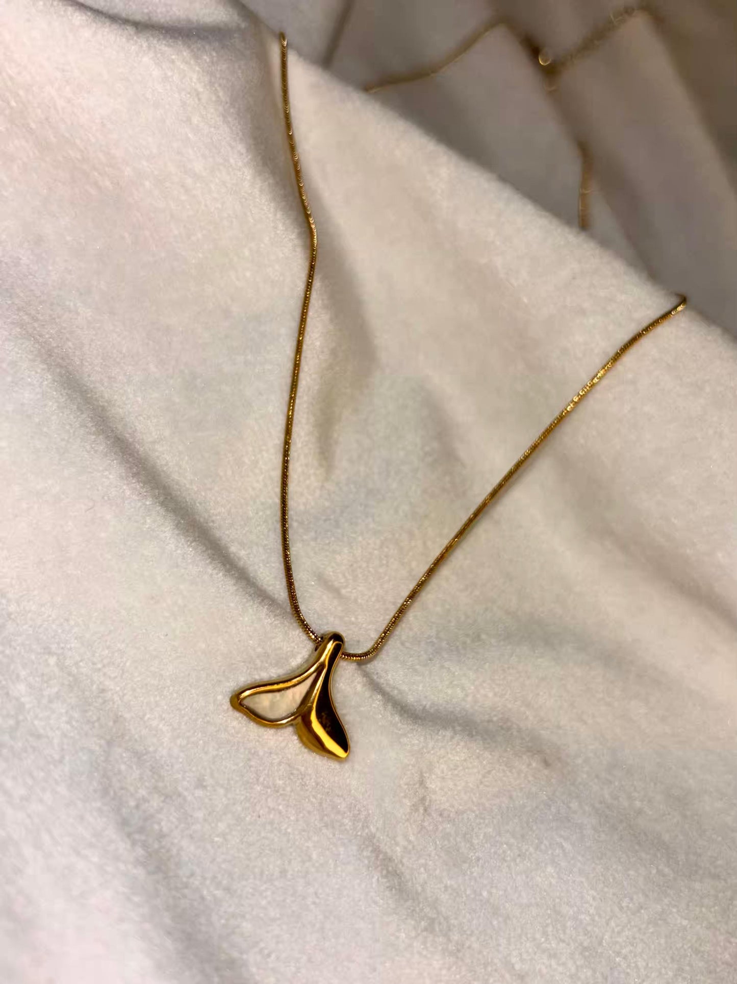 Tail Fin Necklace 18K Gold Plated Premium Necklace